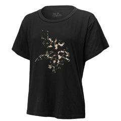 Minnesota Vikings Justin Jefferson Majestic Threads Women's Leopard Player Name & Number T-Shirt | NFL Hot