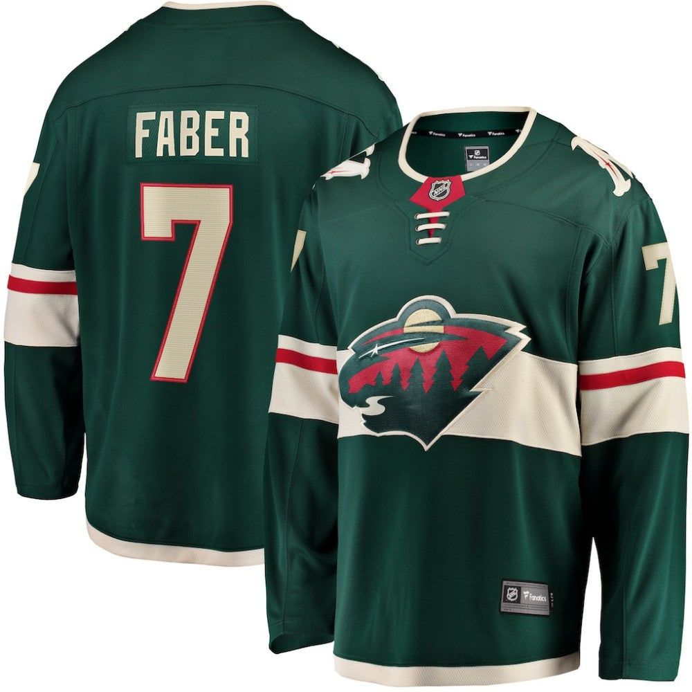 Brock Faber Minnesota Wild Fanatics Home Breakaway Player Jersey - NHL Jerseys