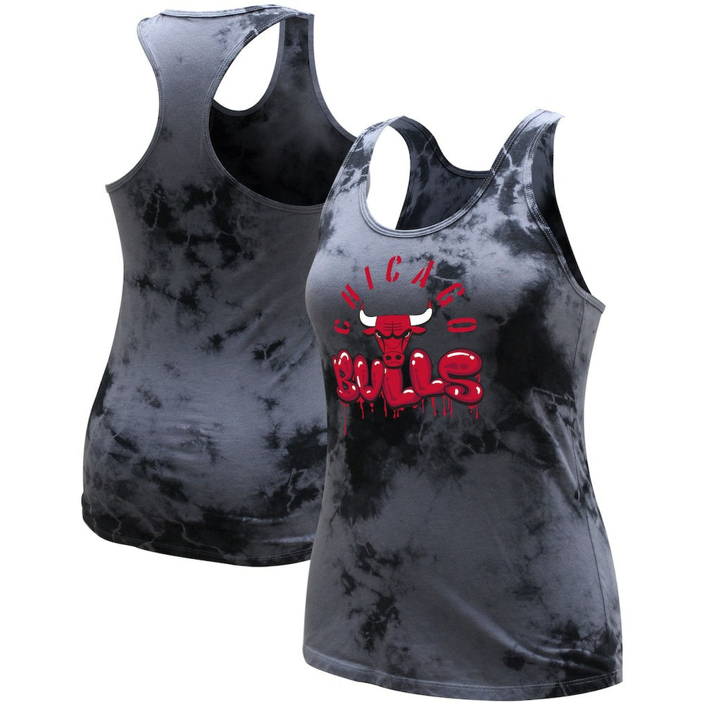 Charcoal Chicago Bulls Stadium Essentials Women's Street Art Dark Crystal Washed Tank Top sale | NBA