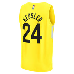 Yellow Walker Kessler Utah Jazz Youth Fast Break Player Jersey | NBA