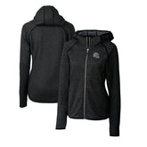 Detroit Lions Cutter & Buck Women's Helmet Logo Mainsail Sweater-Knit Full-Zip Hoodie | NFL Discount