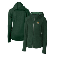 Green Bay Packers Cutter & Buck Women's Helmet Logo Mainsail Sweater-Knit Full-Zip Hoodie | NFL Near me