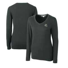 New Orleans Saints Cutter & Buck Women's Helmet Logo Lakemont Tri-Blend V-Neck Pullover Sweater | NFL Outlet