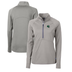 New York Jets Cutter & Buck Women's Helmet Logo Adapt Eco Knit Stretch Recycled Half-Zip Pullover Top | NFL US