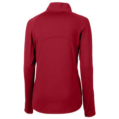 Kansas City Chiefs Cutter & Buck Women's Helmet Logo Adapt Eco Knit Stretch Recycled Half-Zip Pullover Top | NFL New