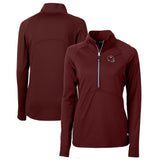 Washington Commanders Cutter & Buck Women's Helmet Logo Adapt Eco Knit Stretch Recycled Half-Zip Pullover Top | NFL Online