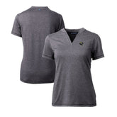 Jacksonville Jaguars Cutter & Buck Women's Helmet Logo DryTec Forge Stretch V-Neck Blade Top | NFL On sale
