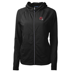 Kansas City Chiefs Cutter & Buck Women's Helmet Logo Adapt Eco Knit Hybrid Recycled Full-Zip Hoodie | NFL Online