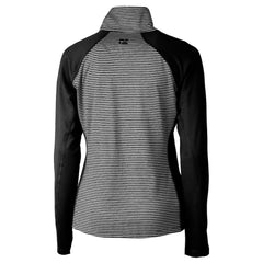 Cincinnati Bengals Cutter & Buck Women's Helmet Logo DryTec Forge Tonal Stripe Stretch Half-Zip Top | NFL Sale