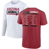 Arizona Cardinals Two-Pack 2023 Schedule T-Shirt Combo Set | NFL Hot