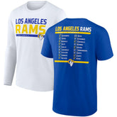 Los Angeles Rams Two-Pack 2023 Schedule T-Shirt Combo Set | NFL Discount