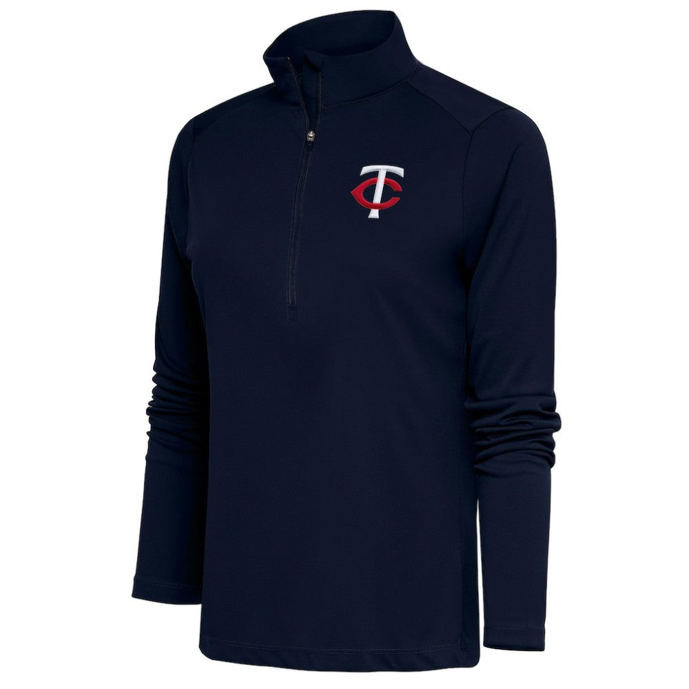 Minnesota Twins Antigua Women's Tribute Half-Zip Pullover Top - MLB Pullover