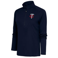 Minnesota Twins Antigua Women's Tribute Half-Zip Pullover Top - MLB Pullover