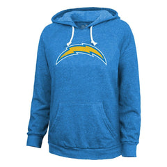 Los Angeles Chargers Justin Herbert Majestic Threads Women's Name & Number Tri-Blend Pullover Hoodie | NFL New