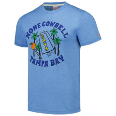 Tampa Bay Rays Homage Doodle Collection More Cowbell Tri-Blend T-Shirt - MLB T-shirts
