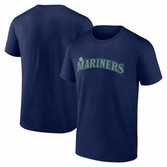 Seattle Mariners Logo Athletic Wordmark T-Shirt - MLB T-shirts