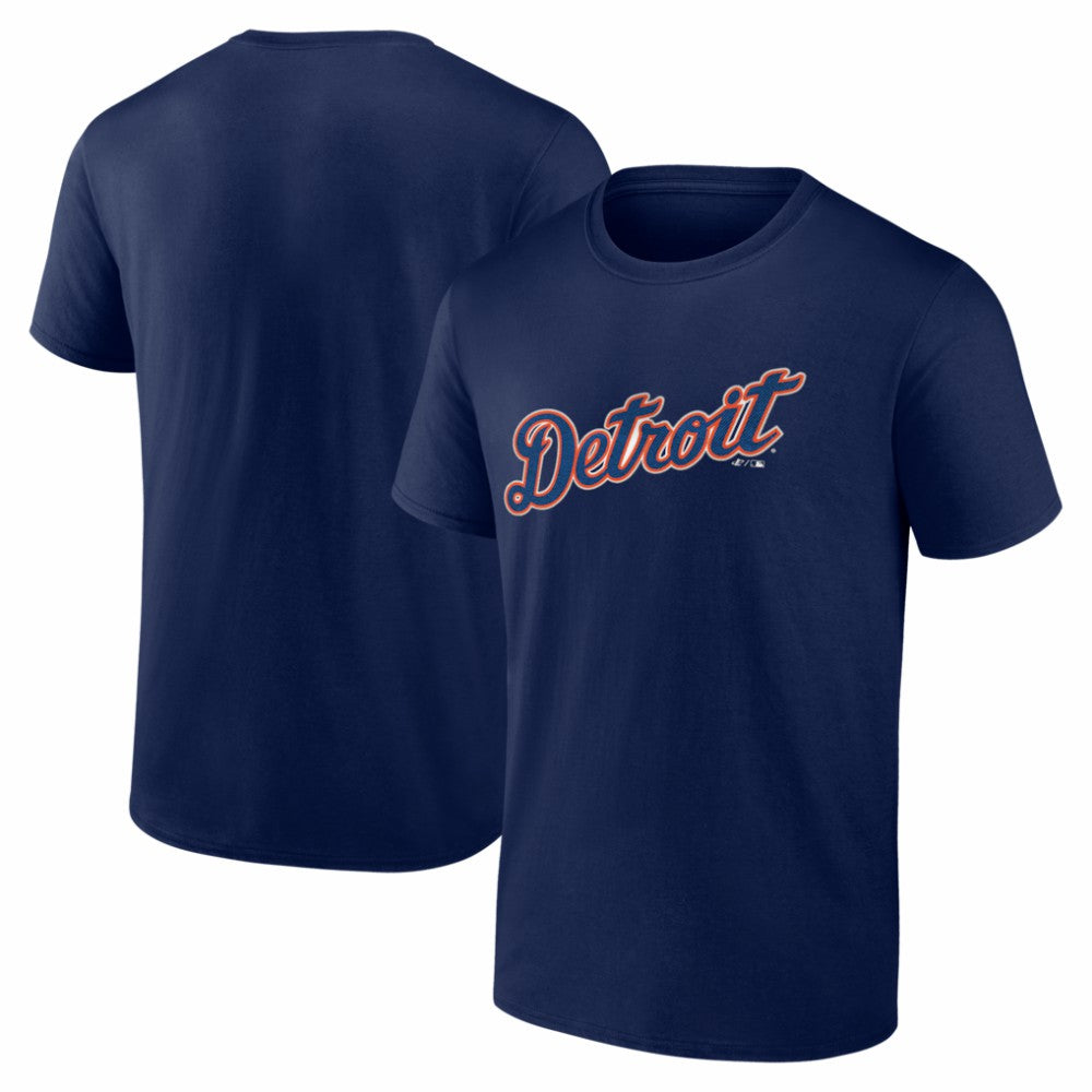 Detroit Tigers Logo Athletic Wordmark T-Shirt - MLB T-shirts