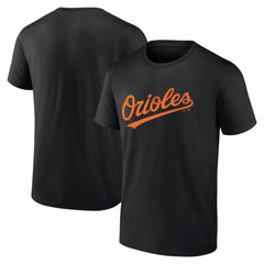 Baltimore Orioles Logo Athletic Wordmark T-Shirt - MLB T-shirts