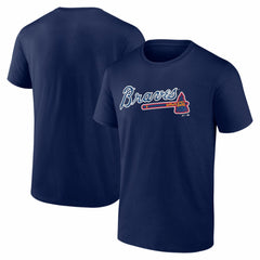 Atlanta Braves Logo Athletic Wordmark T-Shirt - MLB T-shirts