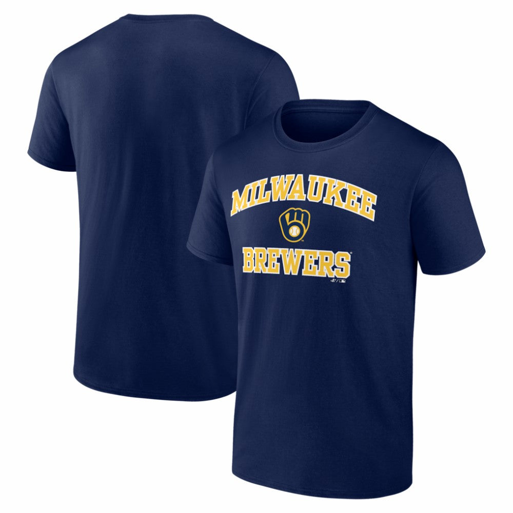 Milwaukee Brewers Logo Athletic Heart and Soul T-Shirt - MLB T-shirts