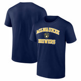 Milwaukee Brewers Logo Athletic Heart and Soul T-Shirt - MLB T-shirts