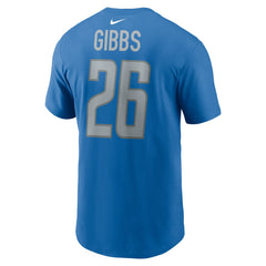 Detroit Lions Jahmyr Gibbs 2023 NFL Draft First Round Pick Player Name & Number T-Shirt | NFL Sale