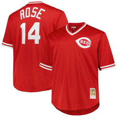 Pete Rose Cincinnati Reds Mitchell & Ness 1984 Cooperstown Collection Mesh Pullover Jersey - MLB Jerseys