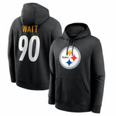 Pittsburgh Steelers T.J. Watt Name & Number Fleece Hoodie | NFL Outlet