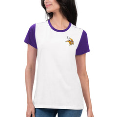 Minnesota Vikings G-III 4Her by Carl Banks Women's Fashion Illustration T-Shirt | NFL Sale