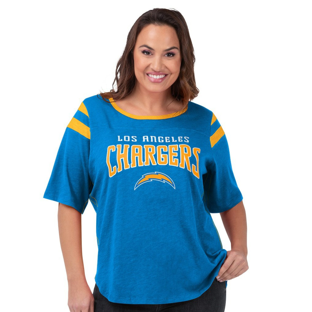 Los Angeles Chargers G-III 4Her by Carl Banks Women's Plus Size Linebacker T-Shirt | NFL Near me