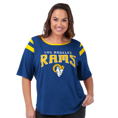 Los Angeles Rams G-III 4Her by Carl Banks Women's Plus Size Linebacker T-Shirt | NFL New