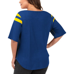 Los Angeles Rams G-III 4Her by Carl Banks Women's Plus Size Linebacker T-Shirt | NFL New