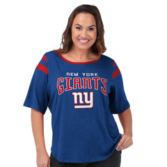 New York Giants G-III 4Her by Carl Banks Women's Plus Size Linebacker T-Shirt | NFL Outlet