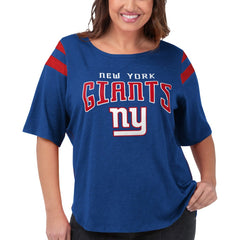 New York Giants G-III 4Her by Carl Banks Women's Plus Size Linebacker T-Shirt | NFL Outlet