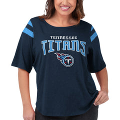Tennessee Titans G-III 4Her by Carl Banks Women's Plus Size Linebacker T-Shirt | NFL US