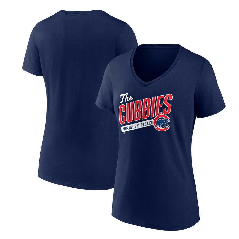 Chicago Cubs Women's Hometown Collection Those Cubbies V-Neck T-Shirt - MLB T-shirts