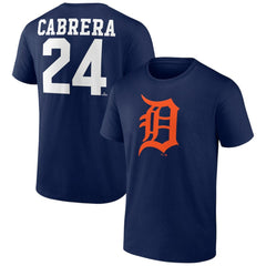Miguel Cabrera Detroit Tigers Player Icon Name & Number T-Shirt - MLB T-shirts
