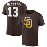Manny Machado San Diego Padres Player Icon Name & Number T-Shirt - MLB T-shirts