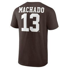 Manny Machado San Diego Padres Player Icon Name & Number T-Shirt - MLB T-shirts