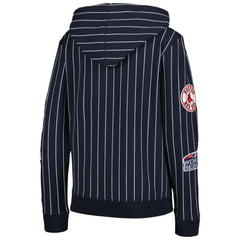 Boston Red Sox New Era Women's Pinstripe Tri-Blend Full-Zip Jacket - MLB Jackets