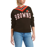 Cleveland Browns Tommy Hilfiger Women's Heidi Raglan V-Neck Sweater | NFL Near me