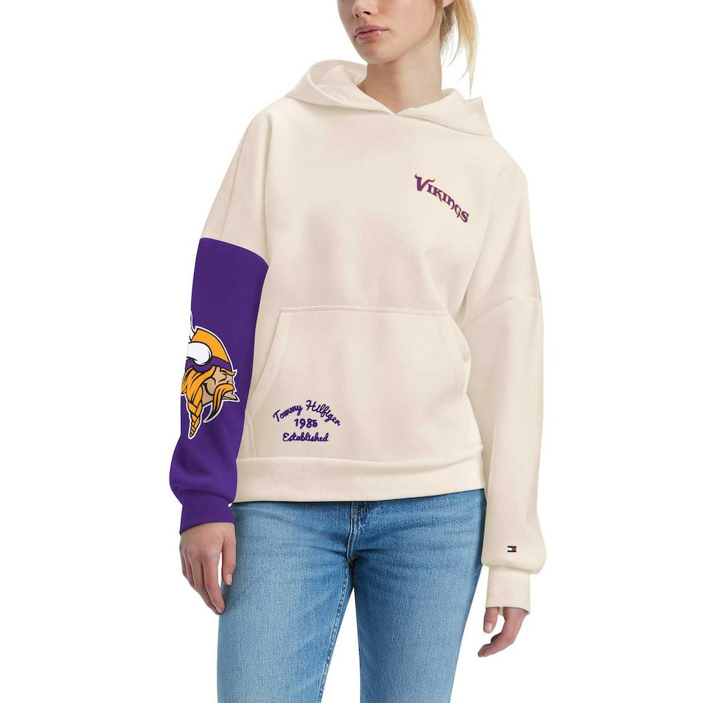 Minnesota Vikings Tommy Hilfiger Women's Harriet Pullover Hoodie | NFL US