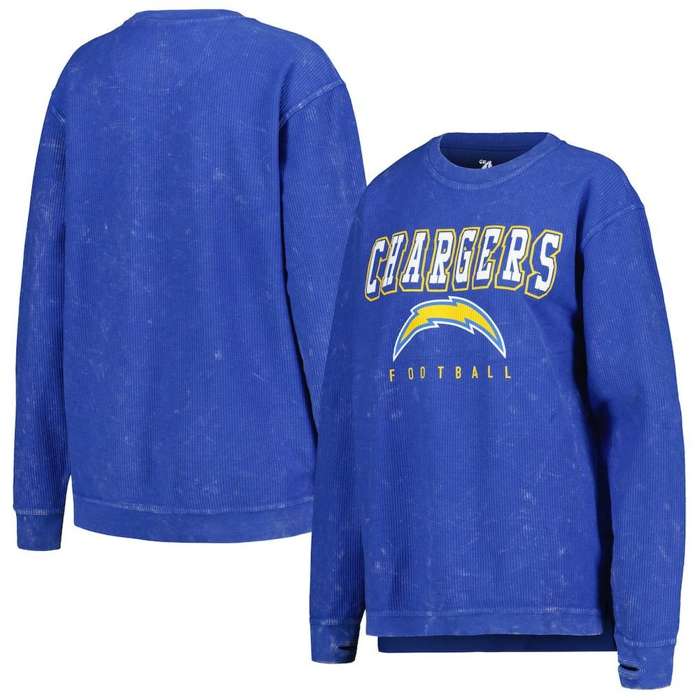 Los Angeles Chargers G-III 4Her by Carl Banks Women's Comfy Cord Pullover Sweatshirt | NFL New