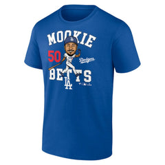 Mookie Betts Los Angeles Dodgers Caricature T-Shirt - MLB T-shirts