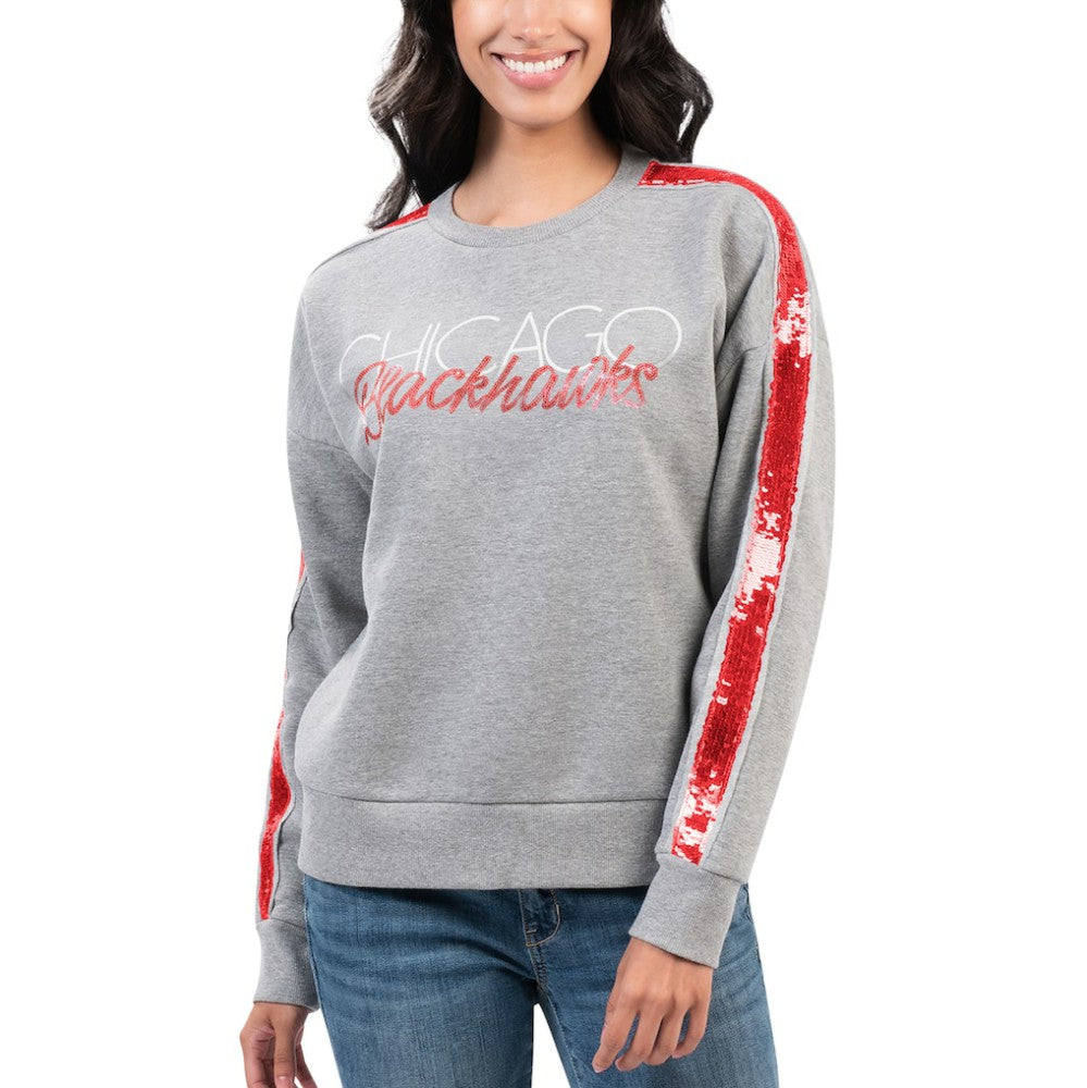 Chicago Blackhawks G-III 4Her by Carl Banks Women's Penalty Box Pullover Sweatshirt - NHL Sweatshirts