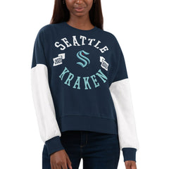 Seattle Kraken G-III 4Her by Carl Banks Women's Team Pride Pullover Sweatshirt - NHL Sweatshirts