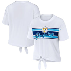Pittsburgh Penguins WEAR by Erin Andrews Women's Front Knot T-Shirt - NHL T-shirts