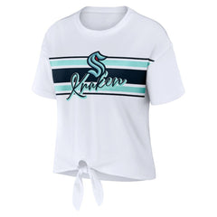 Seattle Kraken WEAR by Erin Andrews Women's Front Knot T-Shirt - NHL T-shirts