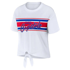 Washington Capitals WEAR by Erin Andrews Women's Front Knot T-Shirt - NHL T-shirts