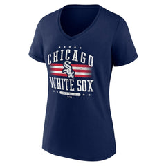 Chicago White Sox Women's Americana Team V-Neck T-Shirt - MLB T-shirts